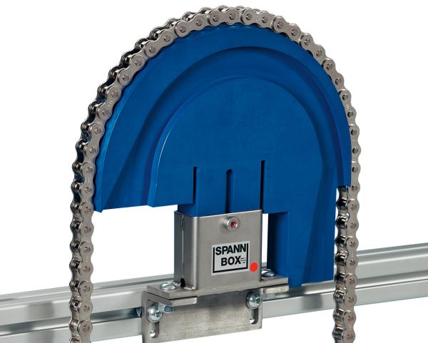 Murtfeldt Spannsysteme: Spann-Box® Gr. 1 mit Umlenkprofil aus Murinit® SP nach Kundenwunsch