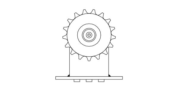 Murtfeldt Spannsysteme - Kettenspanner: Spann-Box® Gr. 1 mit Kettenrad  Typ K-L