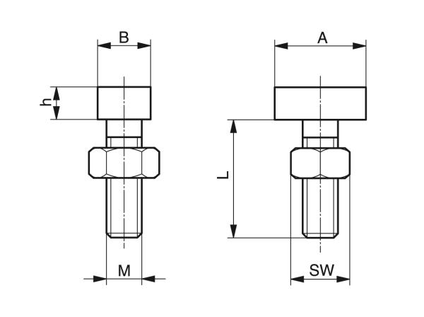 Hammerkopfschrauben - Stahl-C-Profile - Murtfeldt GmbH Kunststoffe - Technische Zeichnung 1