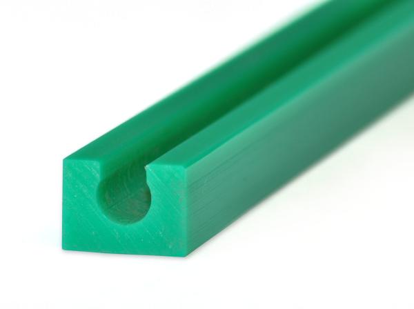Slip-on rails for round steel bars - Profiles for conveying and transportation - Murtfeldt GmbH Kunststoffe - Abbildung 1