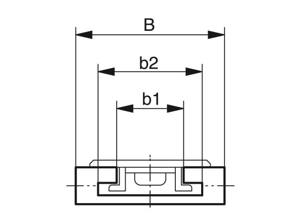 Guide curvate per catene a cerniera con guida TAB - Profili per convogliamento e trasporto - Murtfeldt GmbH Kunststoffe - Technische Zeichnung 2