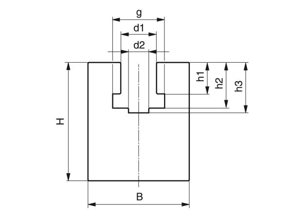 Type K - Kettinggeleidingen voor rollenkettingen - Murtfeldt GmbH Kunststoffe - Technische Zeichnung 1