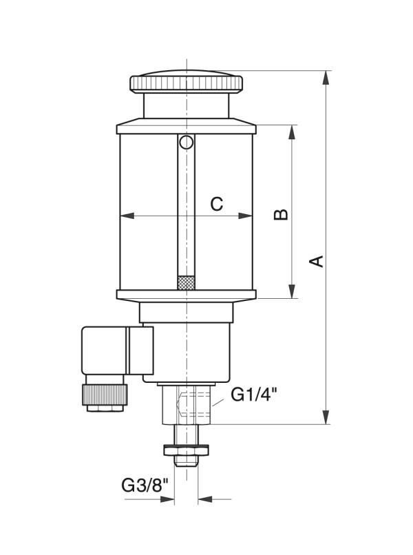 Type EOS-B - Automatische smeersystemen - Murtfeldt GmbH Kunststoffe - Technische Zeichnung 1