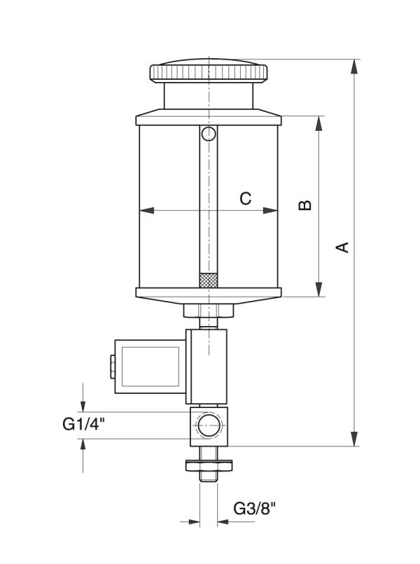 Type EOS-H - Automatische smeersystemen - Murtfeldt GmbH Kunststoffe - Technische Zeichnung 1
