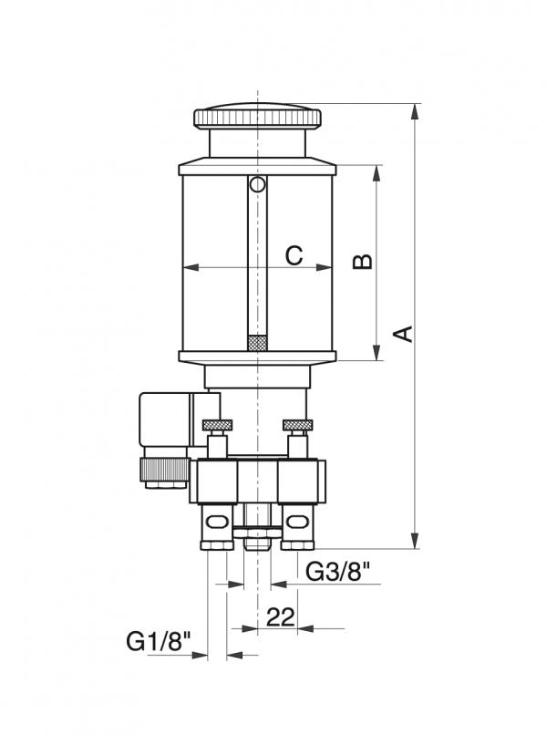 Type MET-B - Automatische smeersystemen - Murtfeldt GmbH Kunststoffe - Technische Zeichnung 1