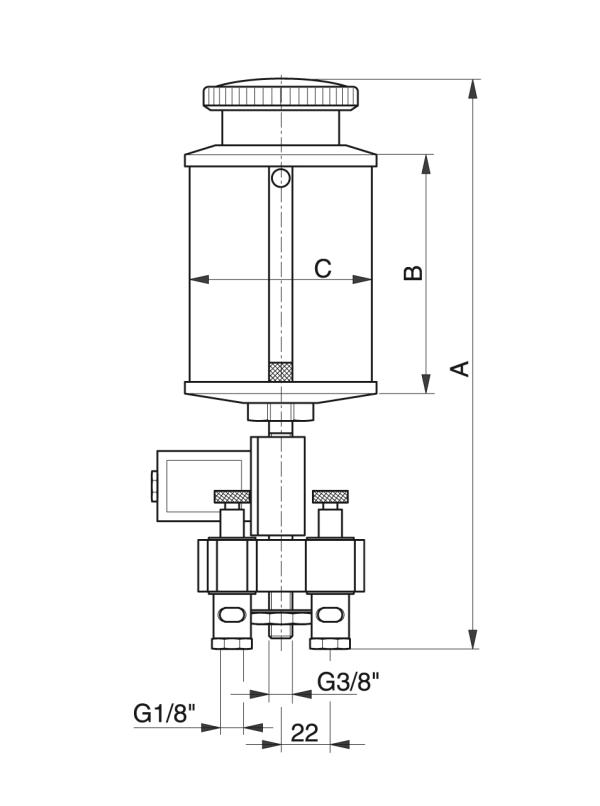 Type MET-H - Automatische smeersystemen - Murtfeldt GmbH Kunststoffe - Technische Zeichnung 1