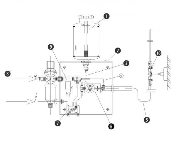 Microspray - UNI Microspray - Murtfeldt GmbH Kunststoffe - Technische Zeichnung 2