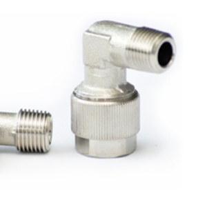 Angled screwed-in coupling for hose - Lubrication system couplings - Murtfeldt GmbH Kunststoffe