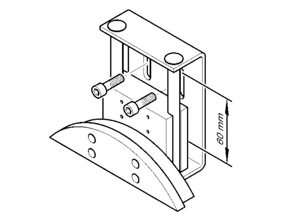 Spann-Boy® TS arc segment profile - Chain tensioners for roller chains - Murtfeldt GmbH Kunststoffe - Technische Zeichnung 1